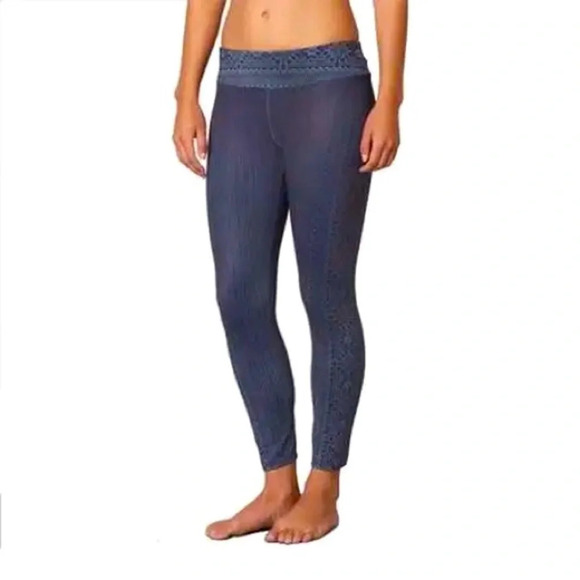 Prana Pants - PrAna Women’s Med Black Limbo Printed Roxanne 7/8 Active Legging Geometric